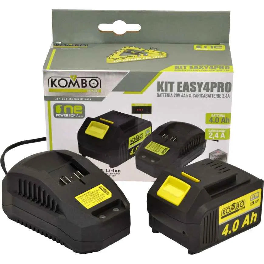 KIT AESY4PRO Batteria al Litio 4.0Ah + Caricabatteria 2,4A  KOMBO