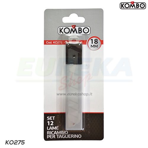KOMBO - Set 12 lame di ricambio universali per taglierino