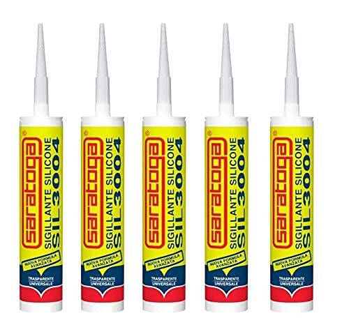 Silicone Trasparente Antimuffa Saratoga SIL3004 6 PZ