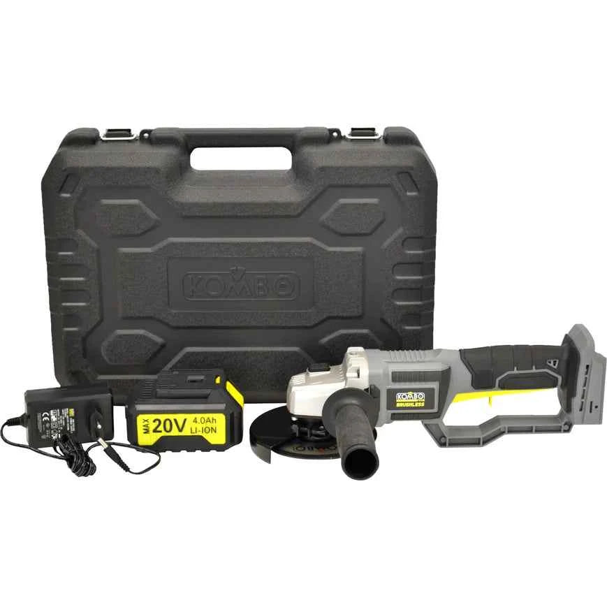 Smerigliatrice Angolare BRUSHLESS 125 mm 20V 7000 Giri/Min KOMBO