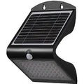 Applique Solare Crepuscolare Omega, 4W, 500 lumen, 4000K, Pannello Solare 2,4W, Sensore PIR (Nero)