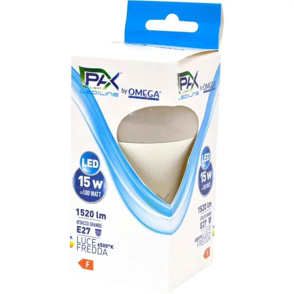 Lampada goccia LED A65 15W 1250lm 6500k e27 a+ OM911