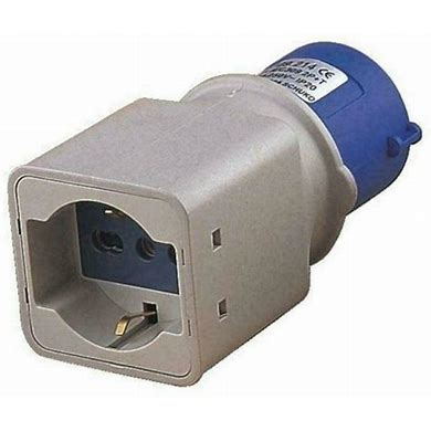 Adattatore Gewiss industriale a civile 2P+T 16A prese schuko