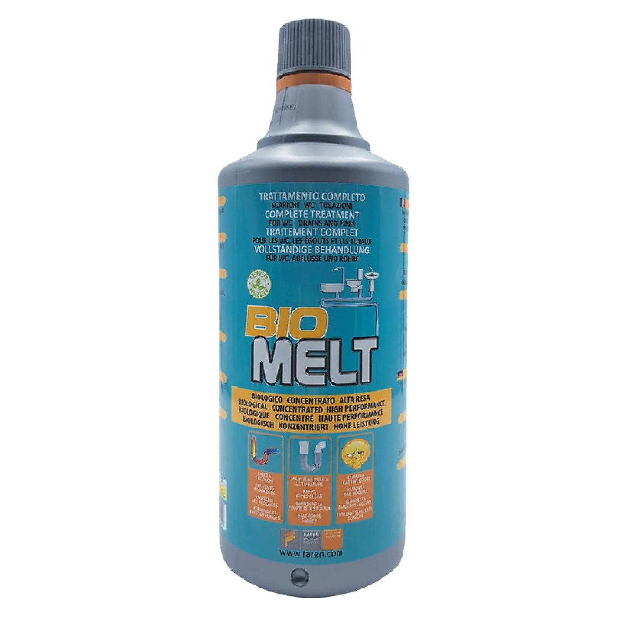 Faren Discorgante Liquido Bio Melt  per Scarichi e Tubazioni