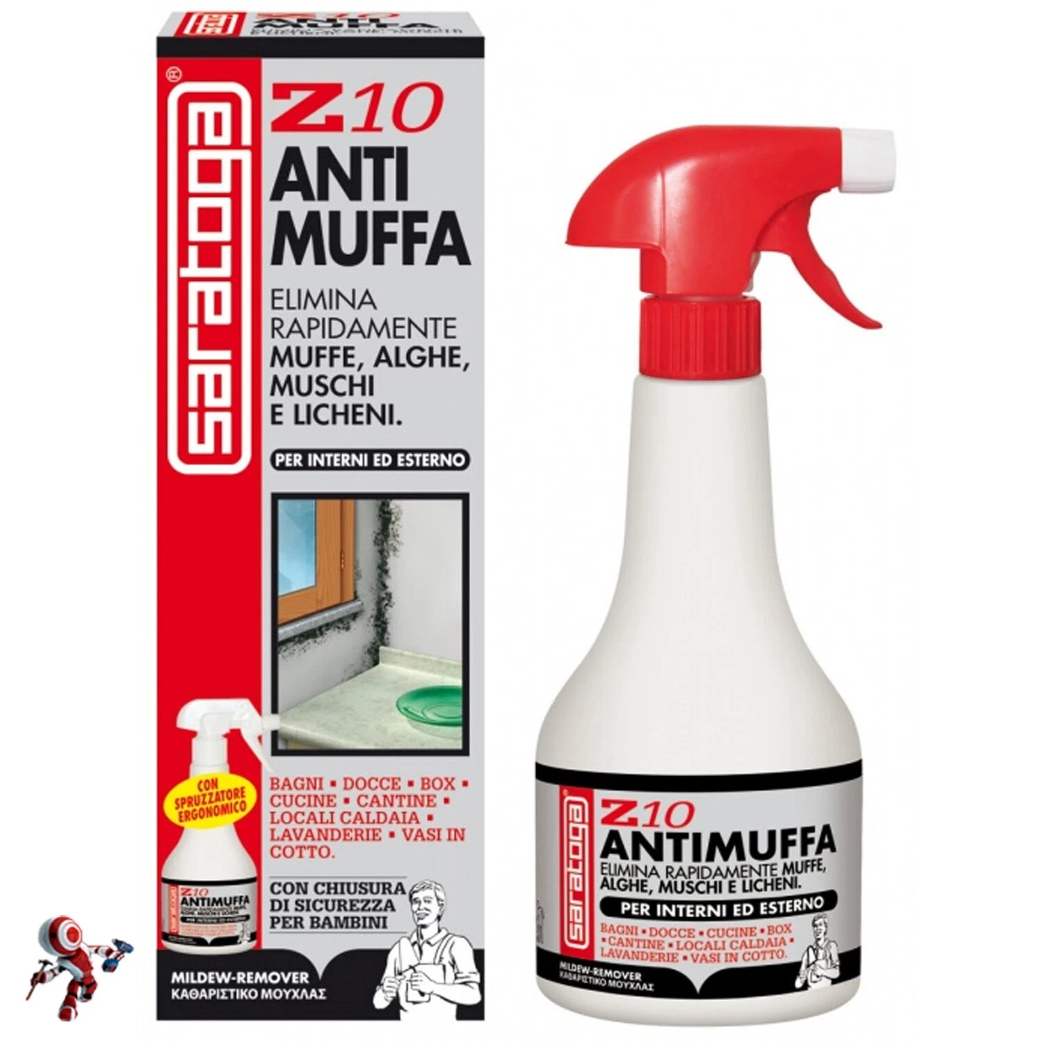 Saratoga Z10 Antimuffa Spray Emina Rapidamente